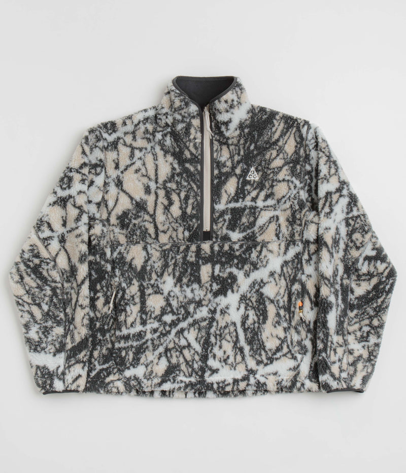 Nike ACG Canwell Glacier Windproof Fleece in Light Orewood Brown and Black / Summit White
