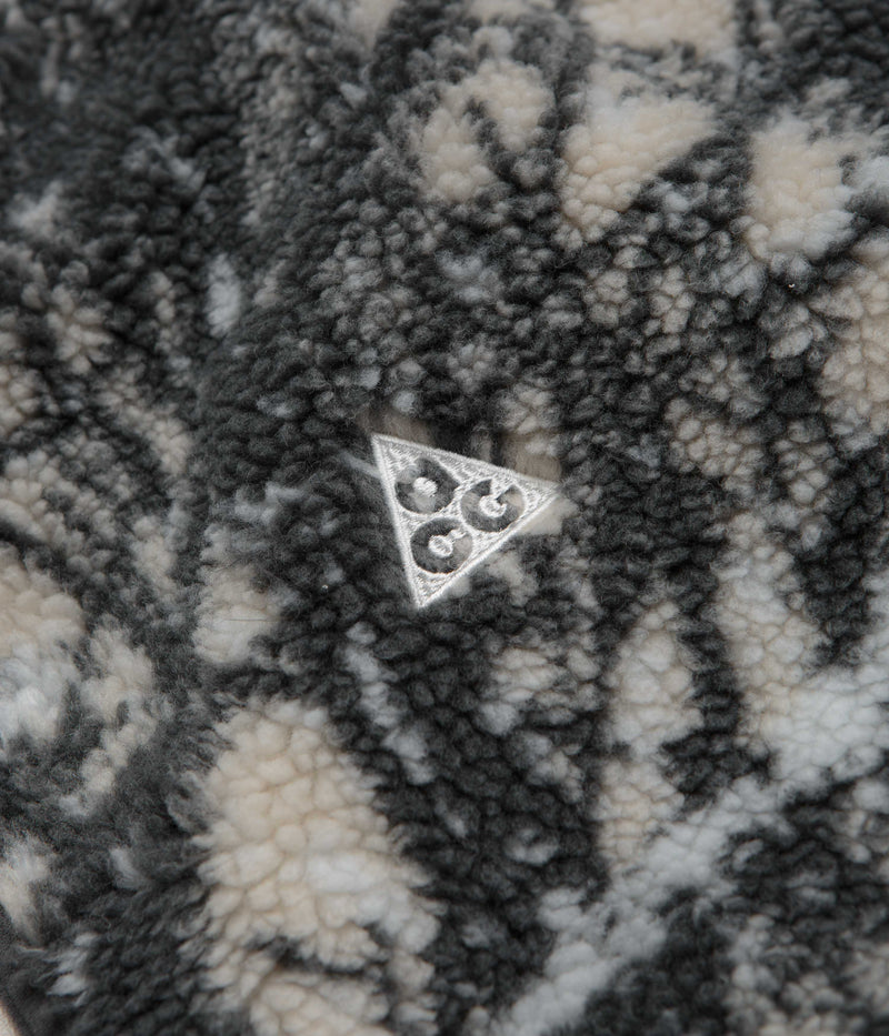 Nike ACG Canwell Glacier Windproof Fleece in Light Orewood Brown and Black / Summit White
