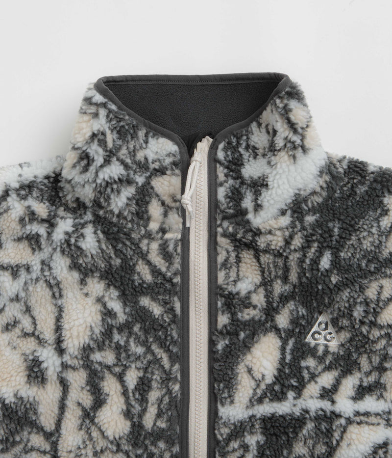 Nike ACG Canwell Glacier Windproof Fleece in Light Orewood Brown and Black / Summit White