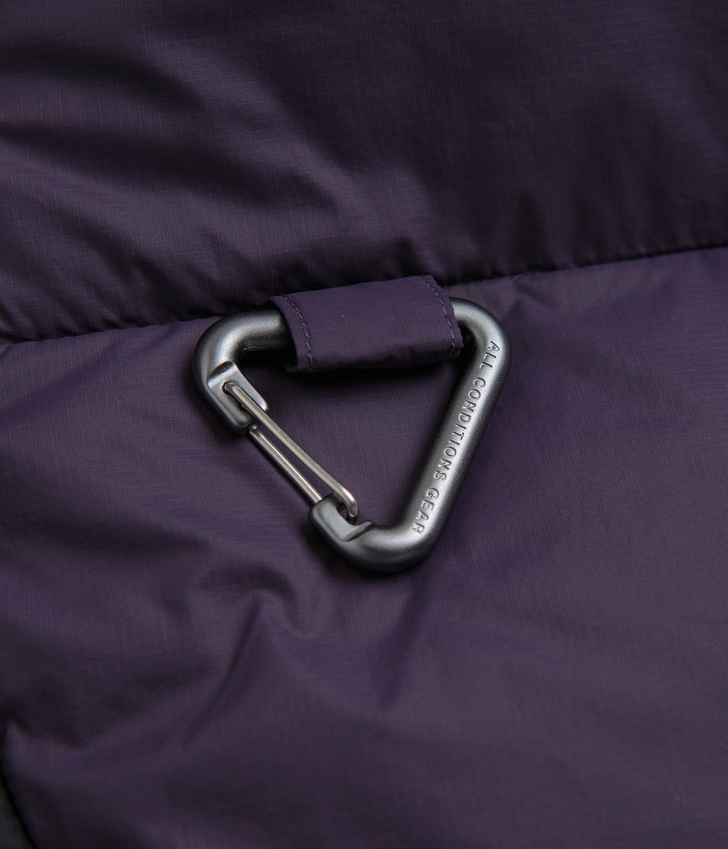 Nike ACG Lunar Lake Puffer Jacket in Dark Raisin and Black / Summit White