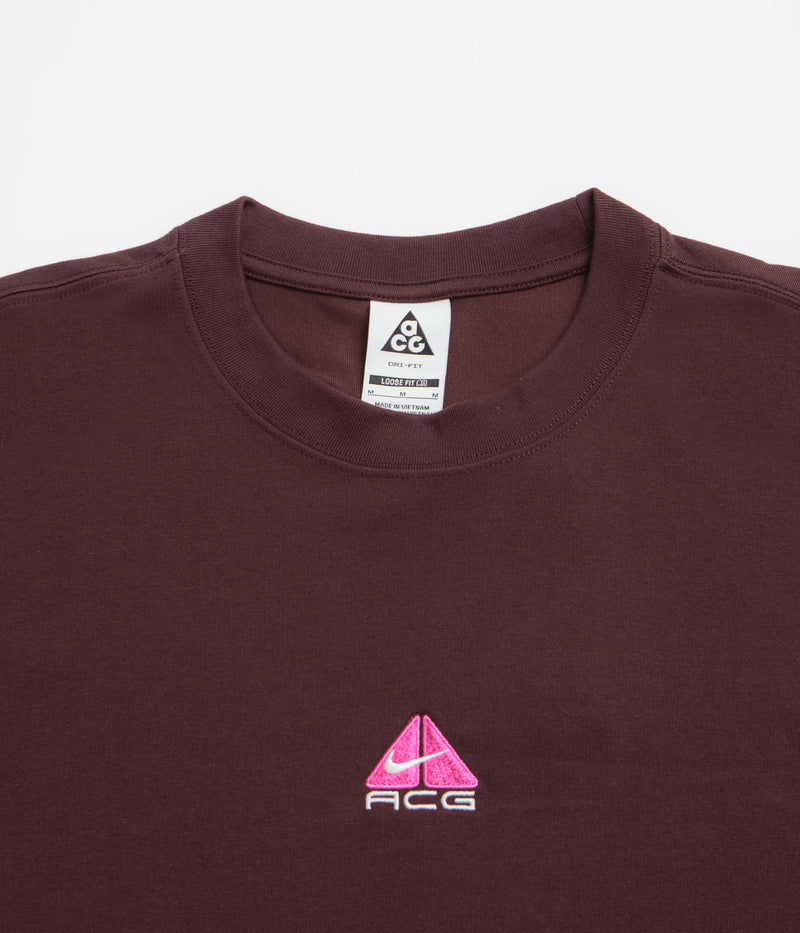 Nike ACG Lungs Long Sleeve T-Shirt in Burgundy Crush
