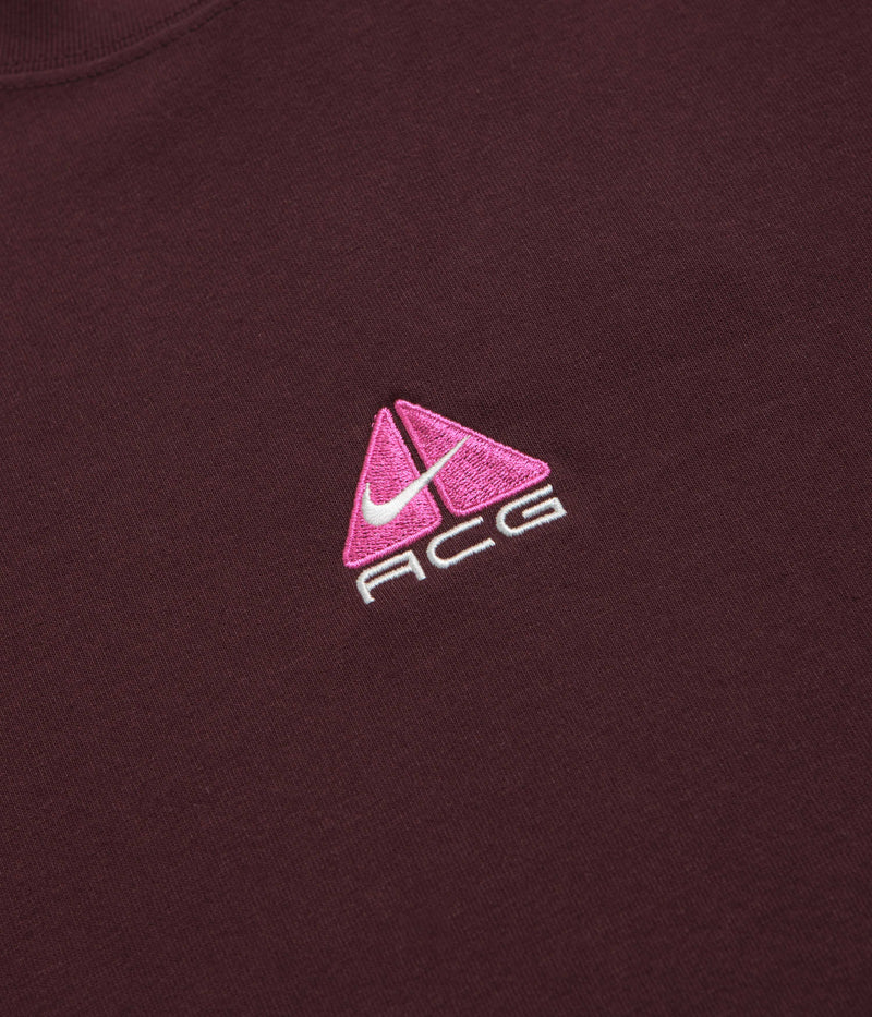 Nike ACG Lungs Long Sleeve T-Shirt in Burgundy Crush