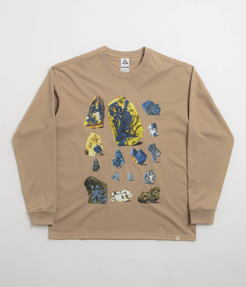 Nike ACG Minerals Long Sleeve T-Shirt in Khaki