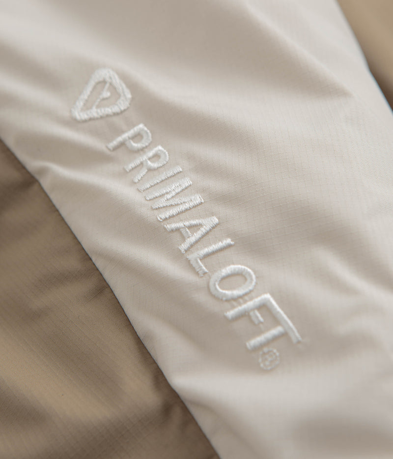 Nike ACG Rope De Dope PrimaLoft Jacket in Light Orewood Brown and Khaki / Summit White