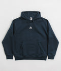 Nike ACG Therma-FIT Fleece Hoodie in Armory Navy and Black / Summit White