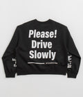 Nike ACG Womens Tuff Fleece Crewneck Sweatshirt in Black and Summit White