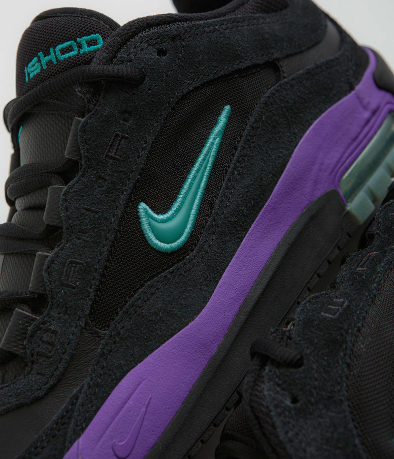 Nike SB Air Max Ishod Shoes in Black and Dusty Cactus and Black - Persian Violet