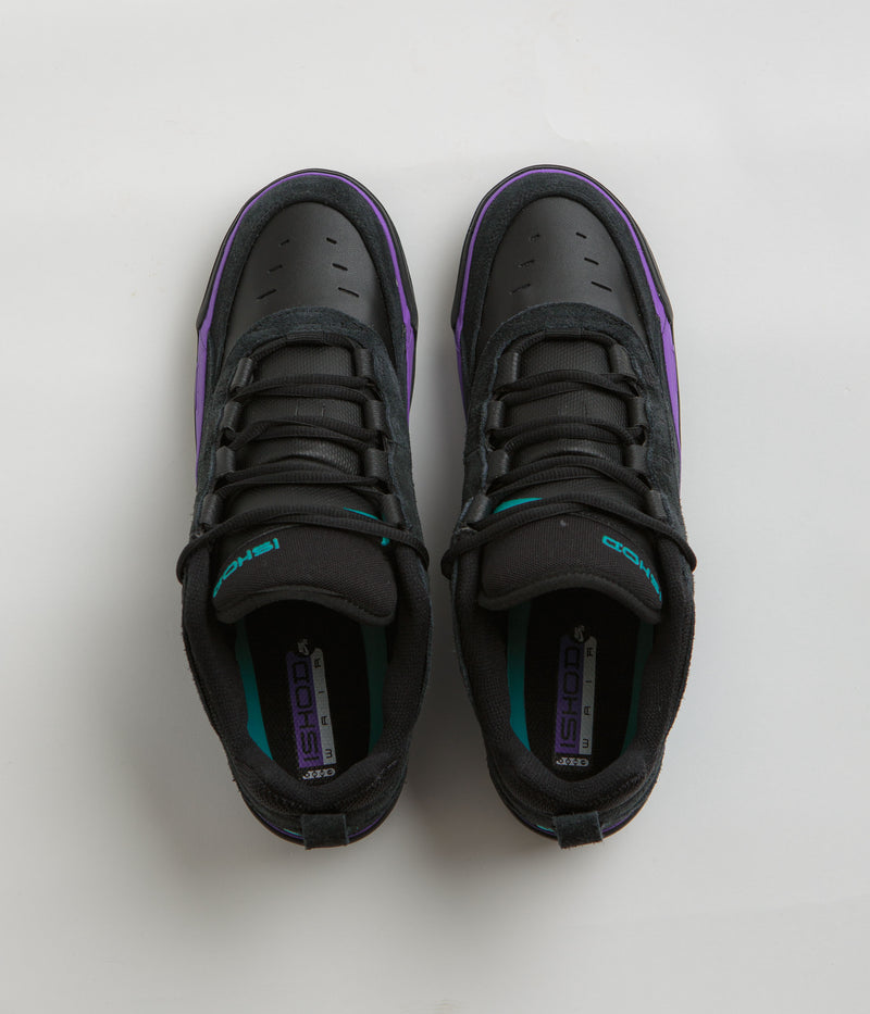 Nike SB Air Max Ishod Shoes in Black and Dusty Cactus and Black - Persian Violet