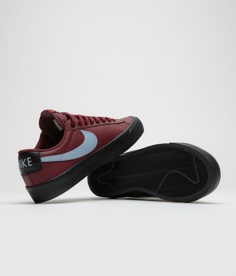 Nike SB Blazer Low Pro GT Shoes in Dark Team Red and Light Armory Blue