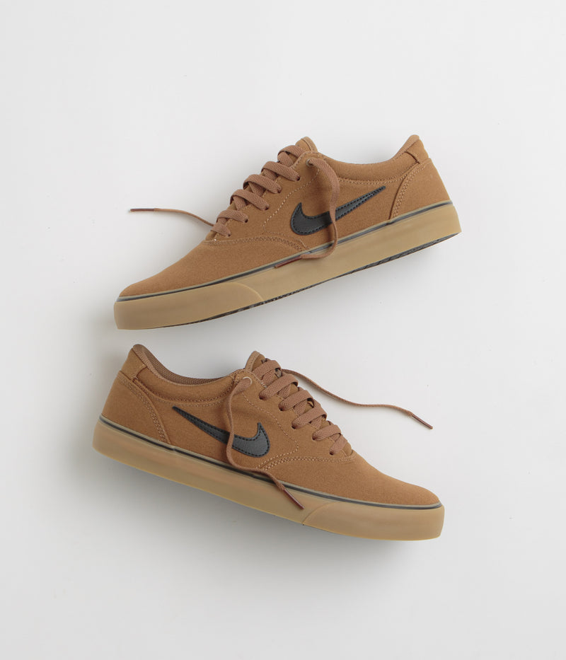 Nike SB Chron 2 Canvas Shoes in Ale Brown and Black and Ale Brown