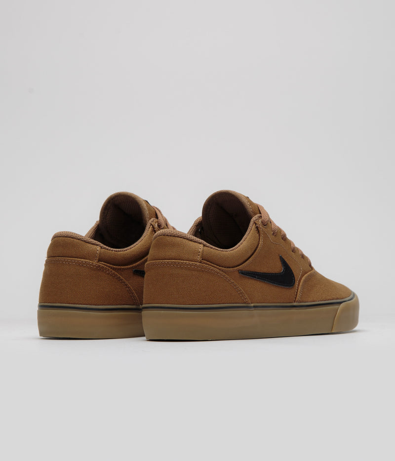 Nike SB Chron 2 Canvas Shoes in Ale Brown and Black and Ale Brown