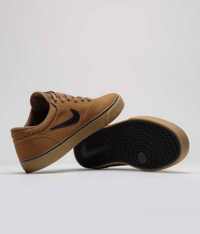 Nike SB Chron 2 Canvas Shoes in Ale Brown and Black and Ale Brown