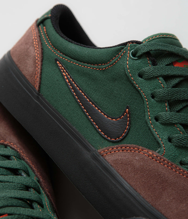 Nike SB Chron 2 Shoes in Light Chocolate and Black and Noble Green