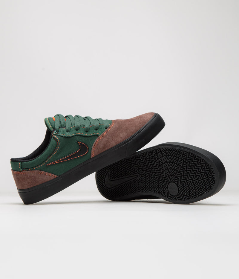 Nike SB Chron 2 Shoes in Light Chocolate and Black and Noble Green