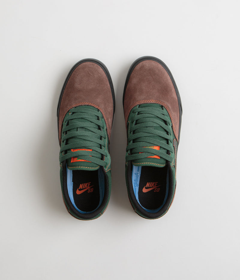 Nike SB Chron 2 Shoes in Light Chocolate and Black and Noble Green