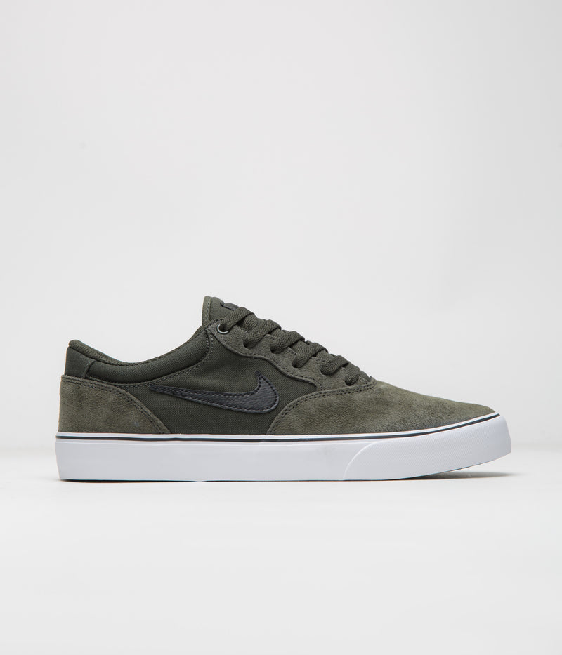 Nike SB Chron 2 Shoes in Sequoia and Black and Sequoia - White