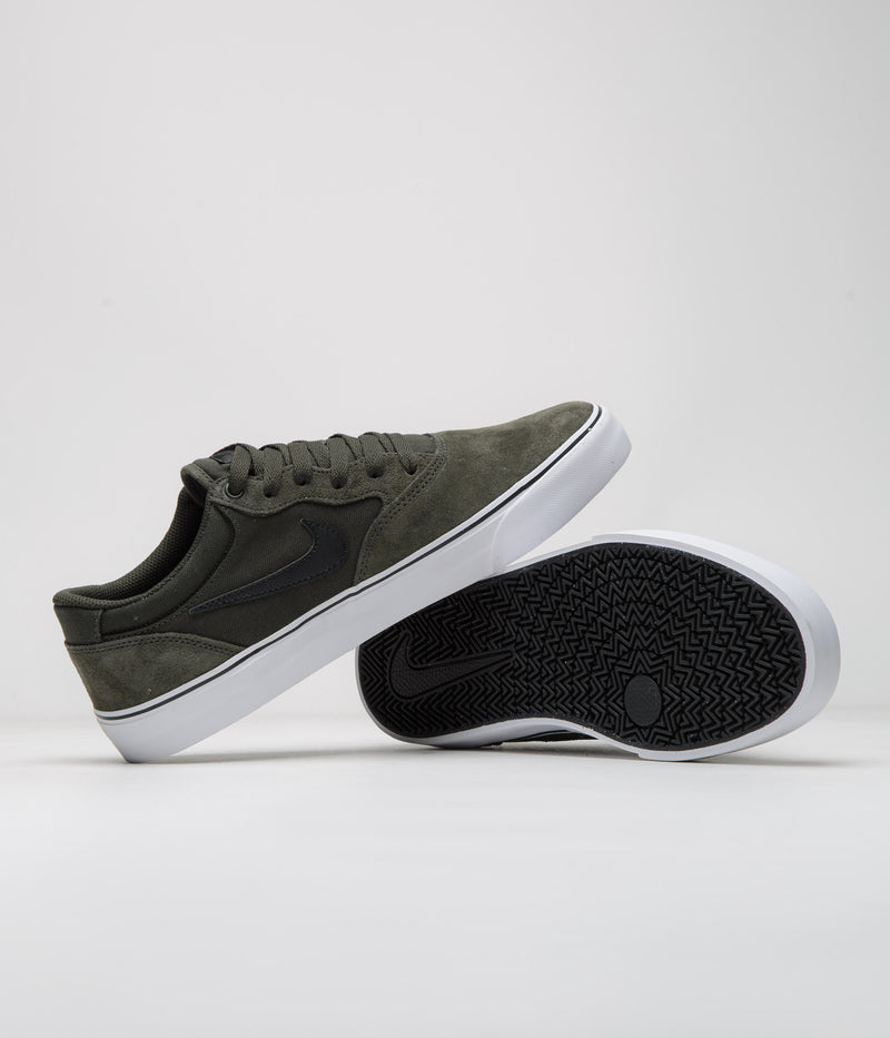 Nike SB Chron 2 Shoes in Sequoia and Black and Sequoia - White