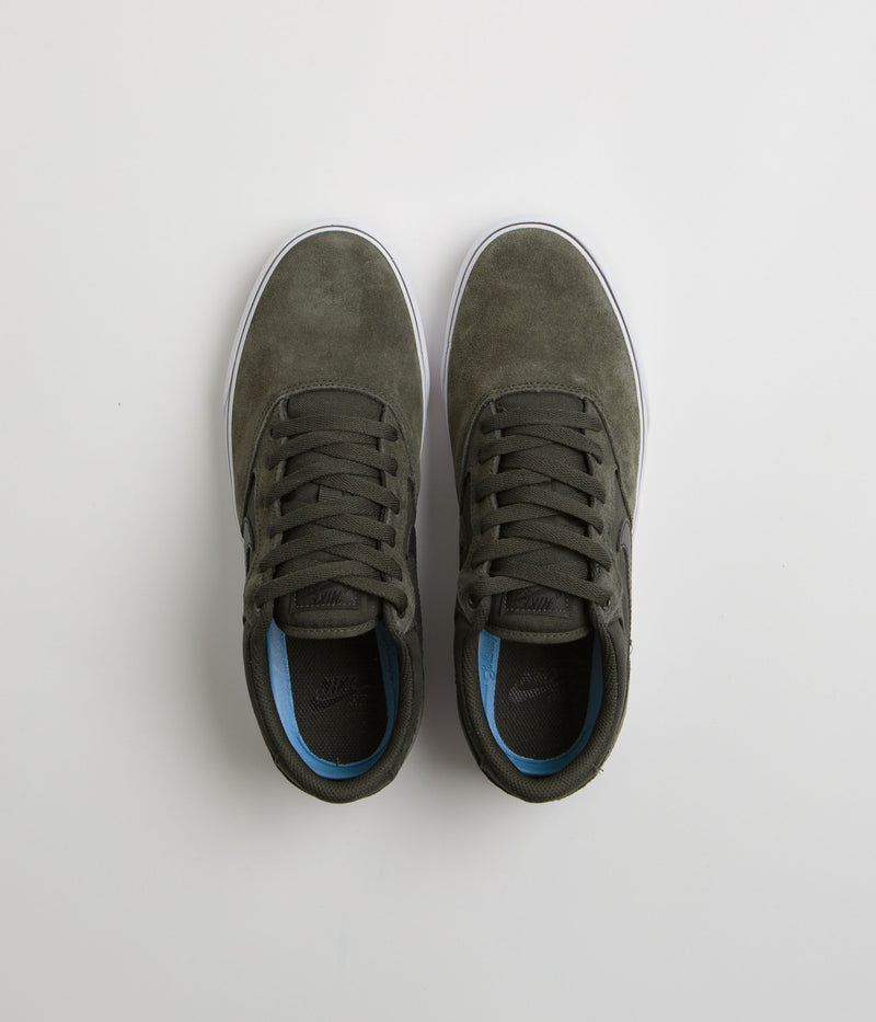 Nike SB Chron 2 Shoes in Sequoia and Black and Sequoia - White