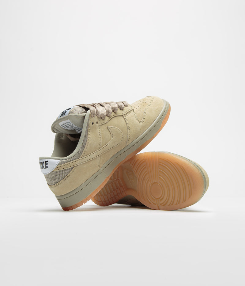 Nike SB Dunk Low Pro B Shoes in Parachute Beige and Parachute Beige