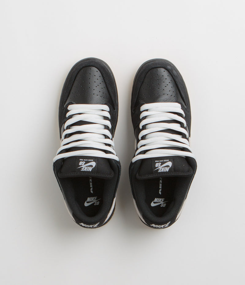 Nike SB Dunk Low Pro Shoes in Black and White and Black - Gum Light Brown - Black