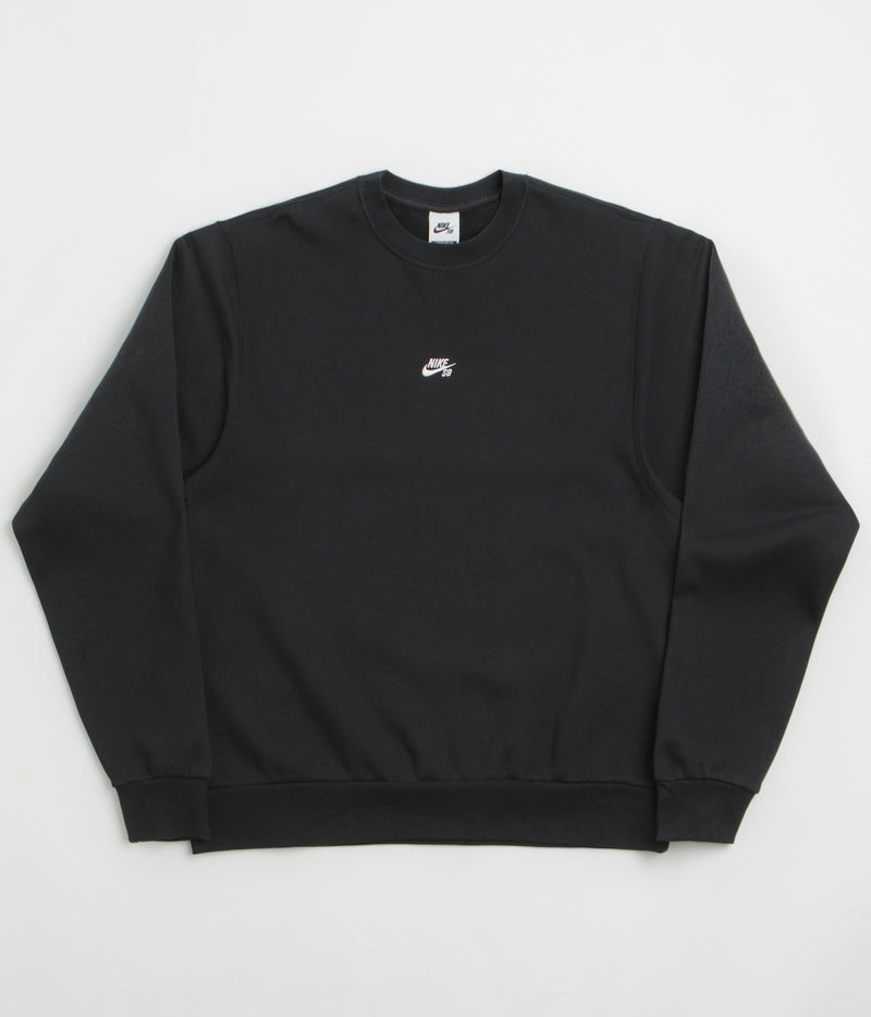 Nike SB Essential Logo Crewneck Sweatshirt in Black and White