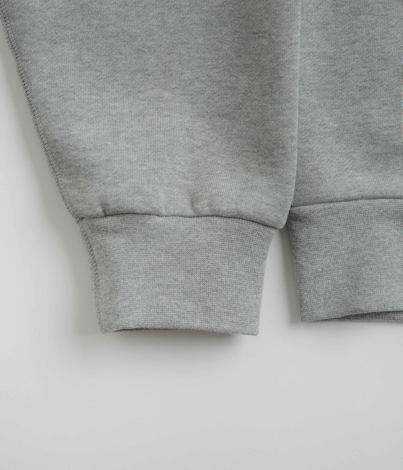 Nike SB Essential Logo Crewneck Sweatshirt in Dark Grey Heather and White