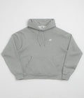 Nike SB Essential Small Logo Hoodie in Dark Grey Heather and White