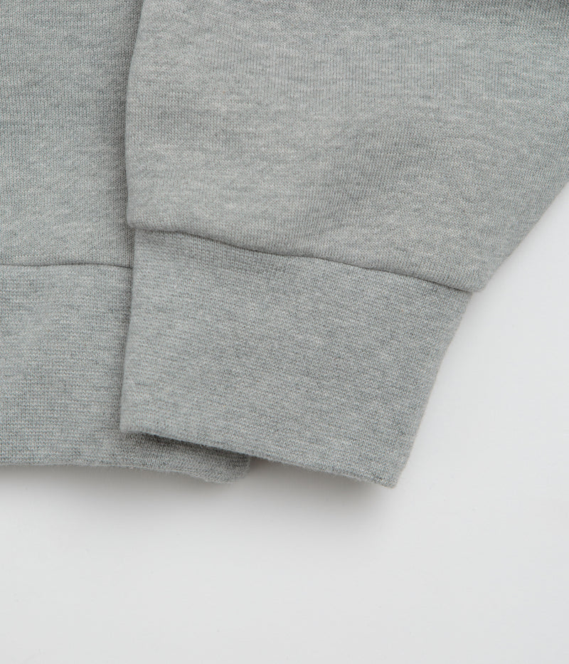 Nike SB Essential Small Logo Hoodie in Dark Grey Heather and White