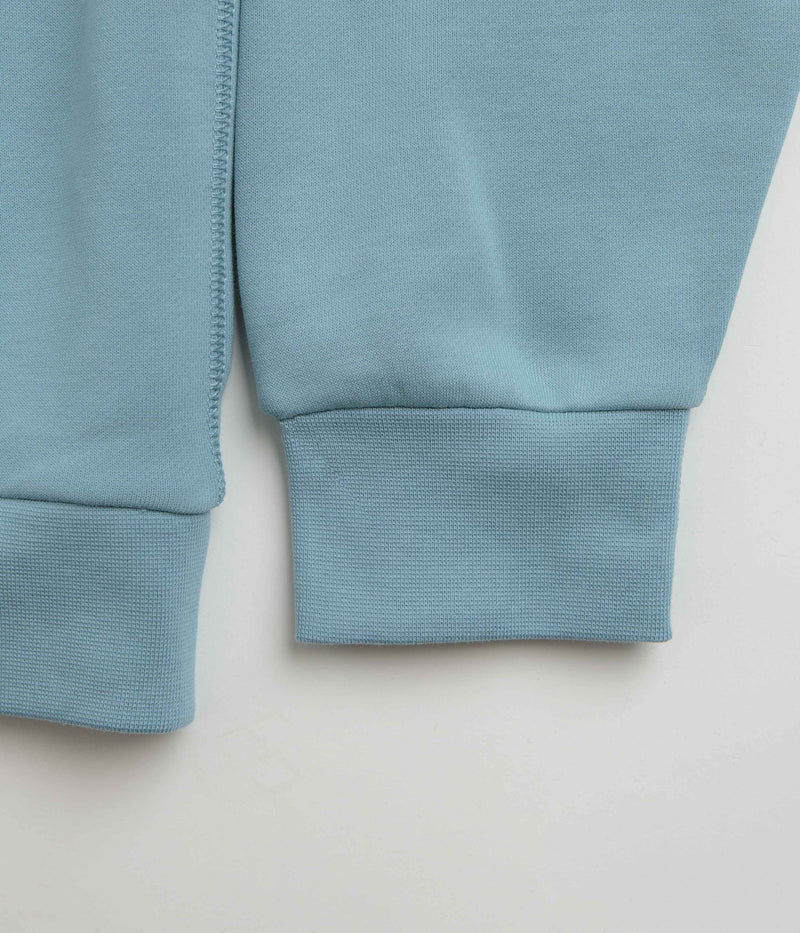 Nike SB Essential Small Logo Hoodie in Denim Turquoise and White