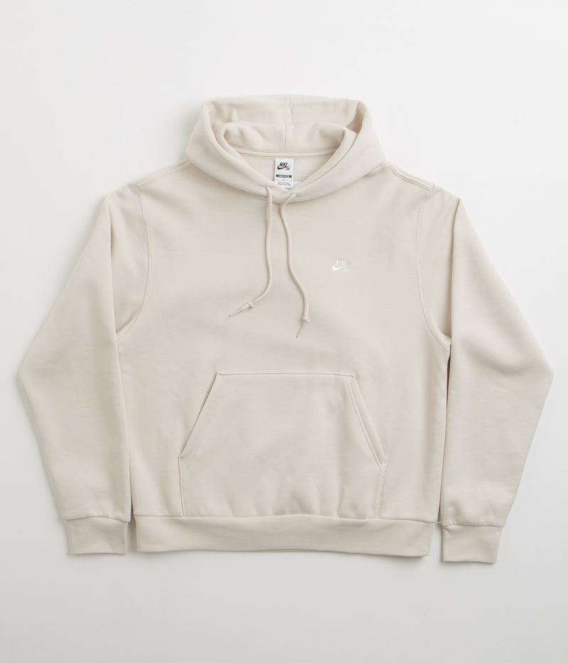 Nike SB Essential Small Logo Hoodie in Light Orewood Brown and White