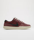 Nike SB Force 58 Shoes in Dark Team Red and Black and Black - Light Orewood Brown