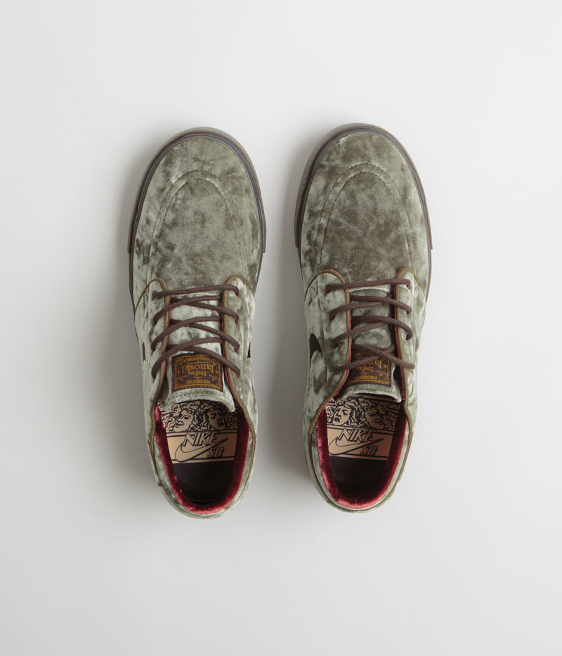 Nike SB Janoski OG+ SE ‘City of Cinema’ Shoes in Medium Olive and Velvet Brown and Baroque Brown