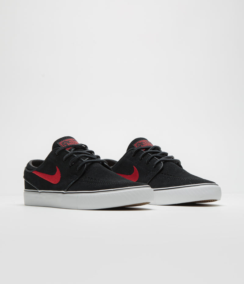 Nike SB Janoski OG+ Shoes in Black and University Red and Black - Summit White