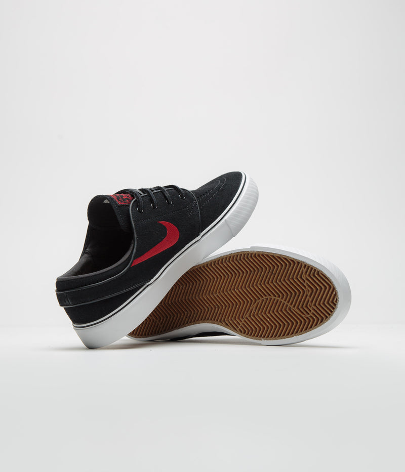 Nike SB Janoski OG+ Shoes in Black and University Red and Black - Summit White