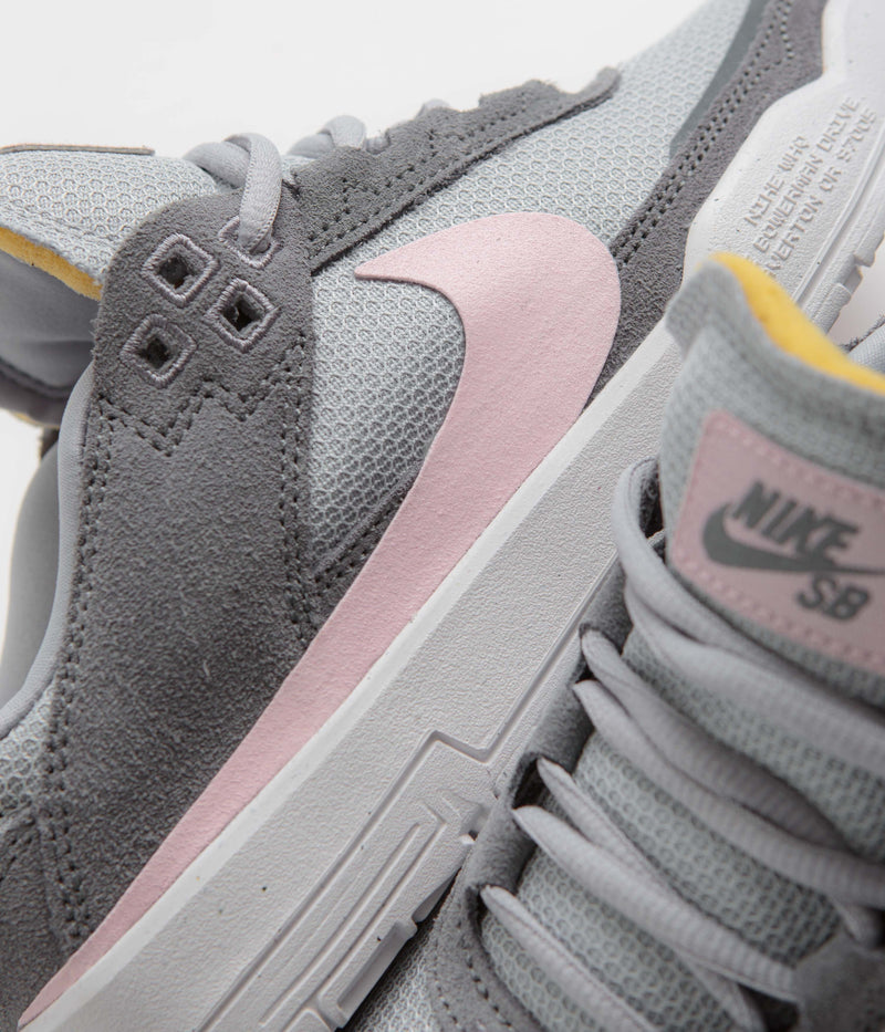 Nike SB Kids Day One Shoes in Cool Grey and Pink Foam and Wolf Grey