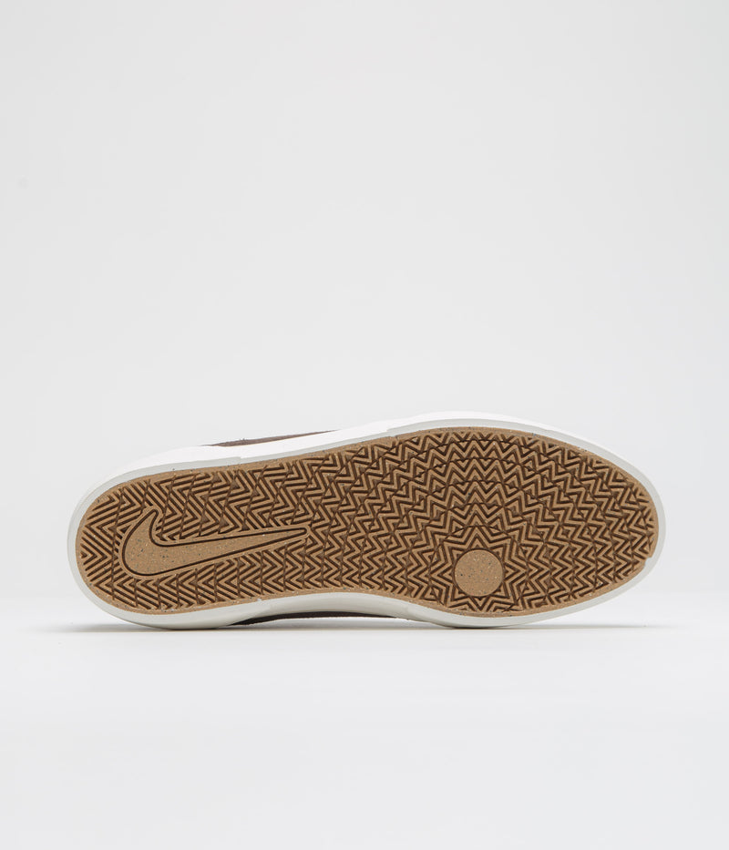 Nike SB Malor Shoes in Ironstone and Light Khaki and Baroque Brown - Black