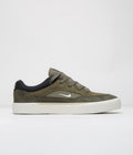 Nike SB Malor Shoes in Medium Olive and Sail and Cargo Khaki - Black