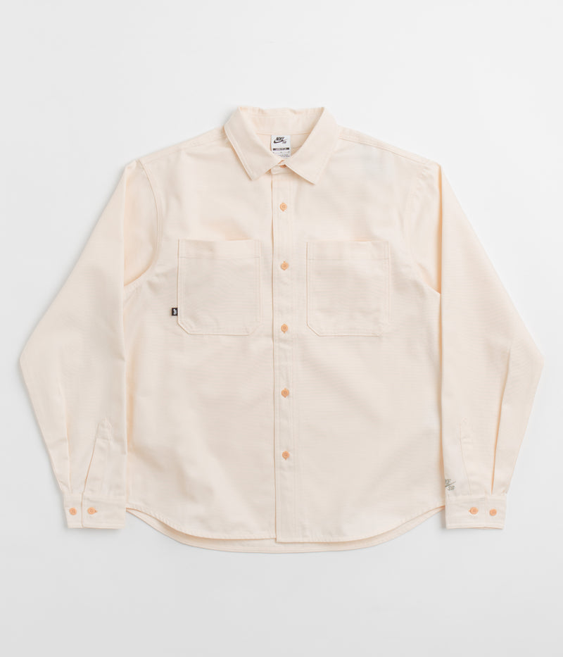 Nike SB New Essential Woven Shirt in Guava Ice and Neutral Olive