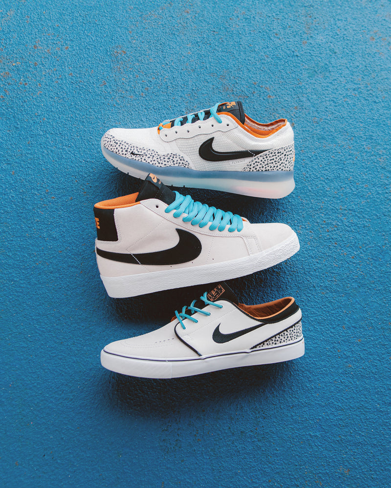 Nike SB PS8 Electric Shoes in Phantom and Black and Fossil - Monarch