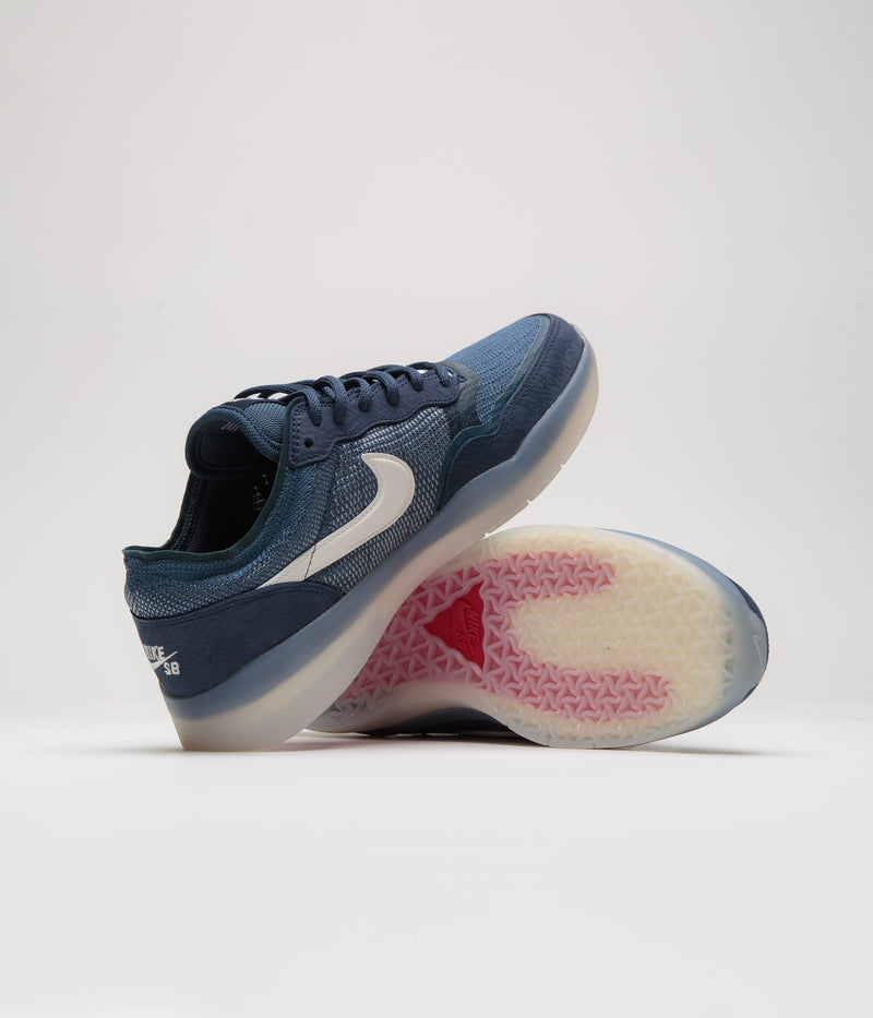 Nike SB PS8 Shoes in Obsidian and Phantom and Squadron Blue - Navy