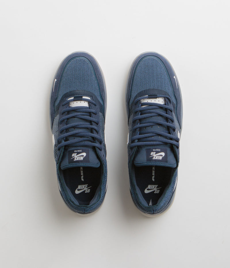 Nike SB PS8 Shoes in Obsidian and Phantom and Squadron Blue - Navy