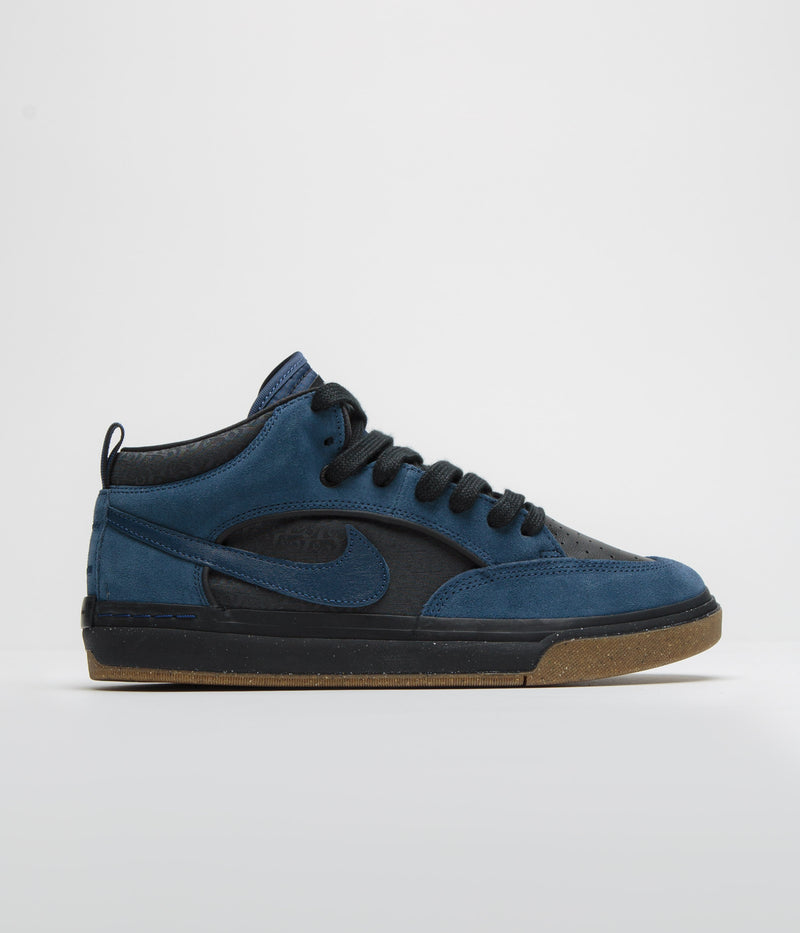 Nike SB React Leo Shoes in Navy and Navy and Black - Anthracite