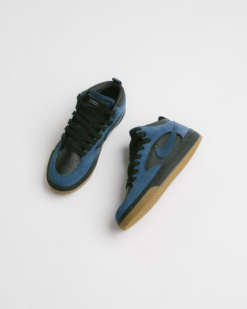 Nike SB React Leo Shoes in Navy and Navy and Black - Anthracite