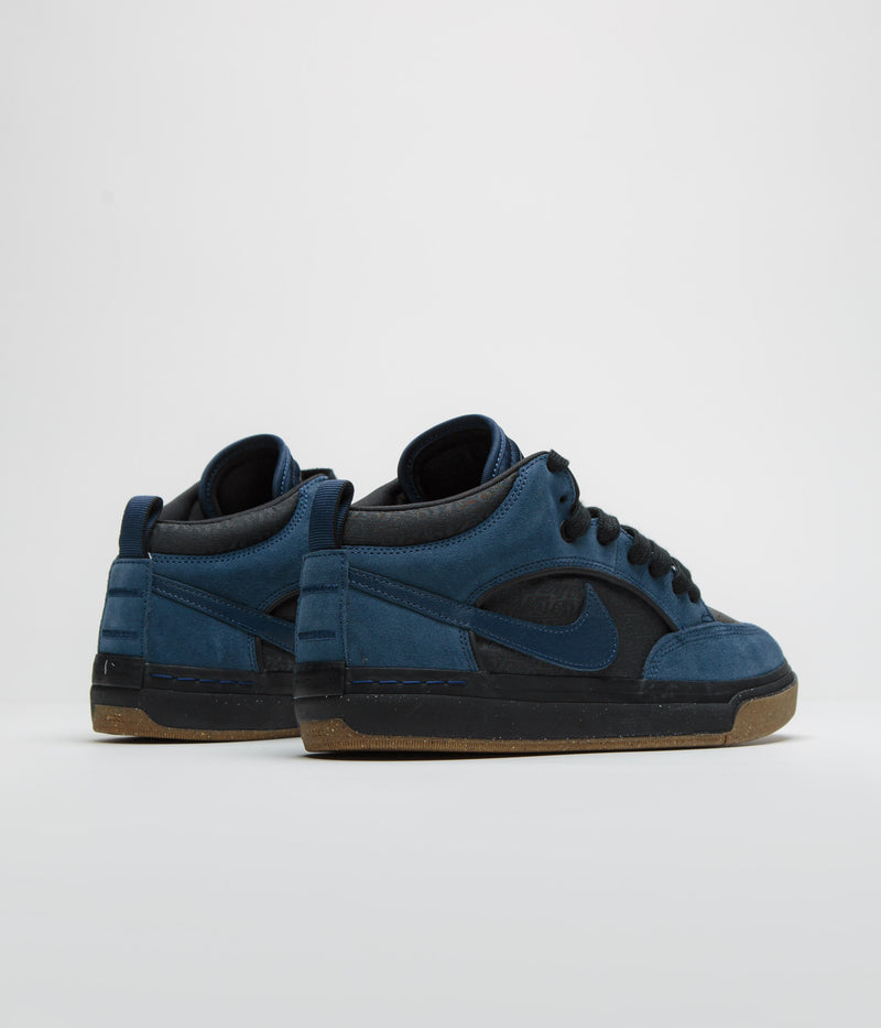 Nike SB React Leo Shoes in Navy and Navy and Black - Anthracite