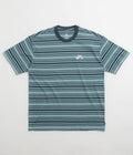 Nike SB Striped T-Shirt in Denim Turquoise