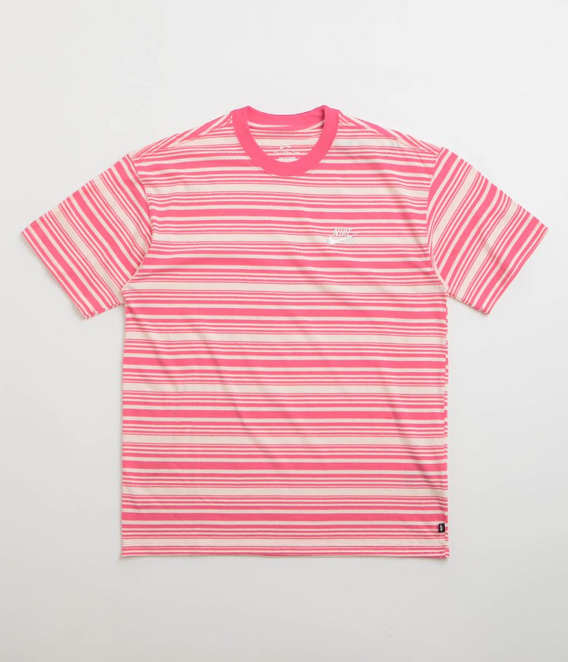 Nike SB Striped T-Shirt in Guava Ice