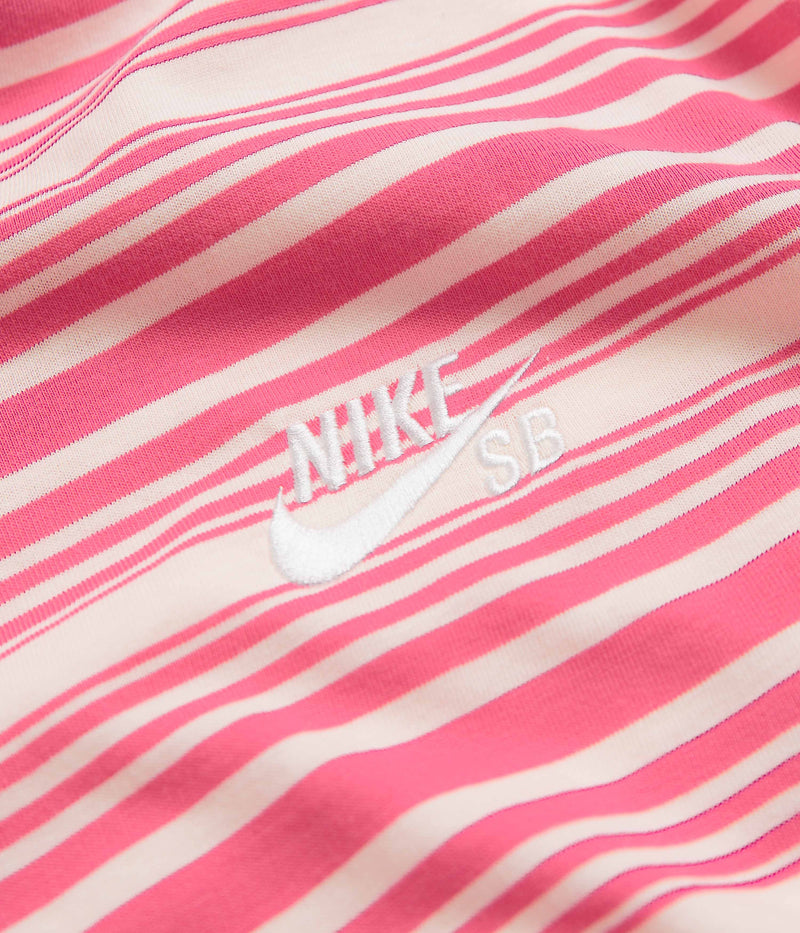 Nike SB Striped T-Shirt in Guava Ice