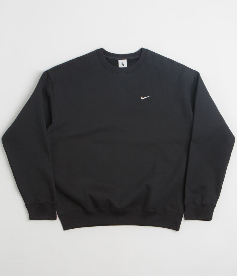 Nike Solo Swoosh Crewneck Sweatshirt in Black and White