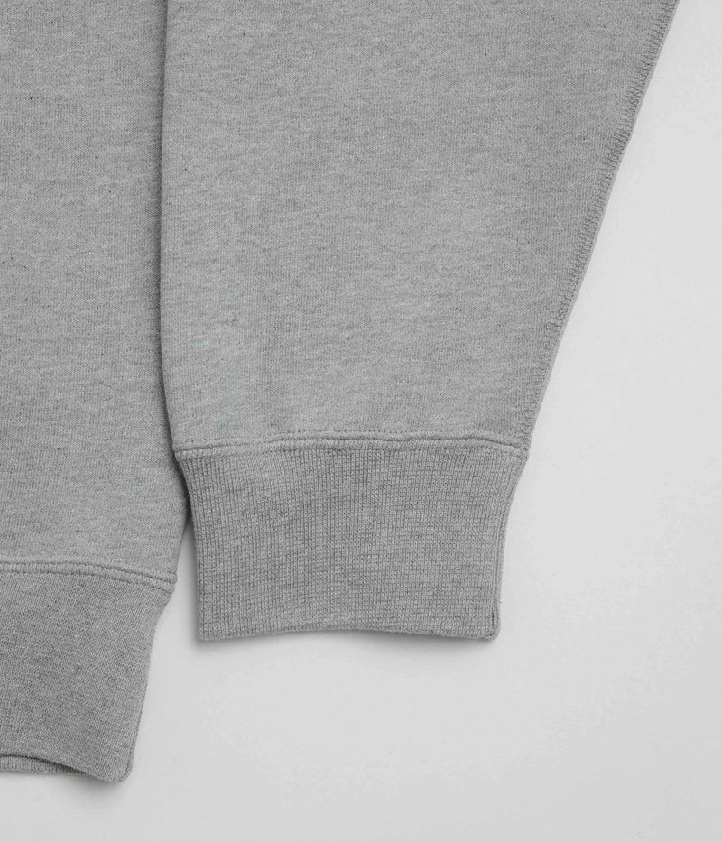 Nike Solo Swoosh Crewneck Sweatshirt in Dark Grey Heather and White