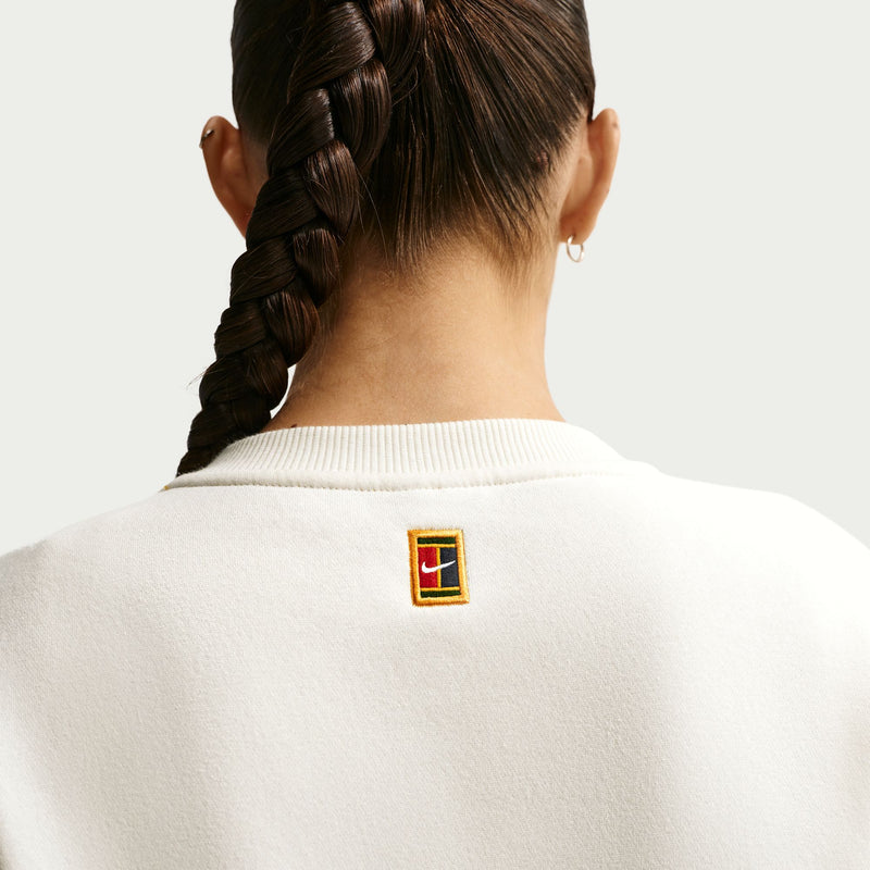 NikeCourt collectie Tennis top met ronde hals voor dames in Sail/Midnight Navy